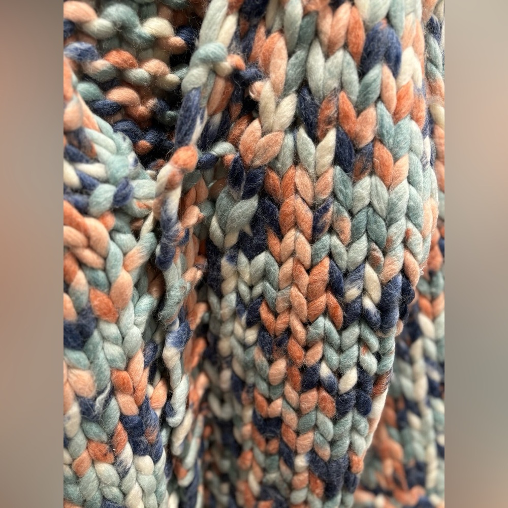 POL Multi Color Chunky Knit Handmade Sweater - Picture 3 of 7